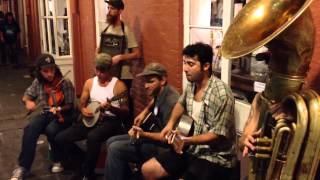 New Orleans Street Band Slue-Town Strutters Perform "Hard-Time Blues" chords