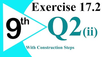 20-  Class 9 Exercise 17.2 Q2 (ii) | Altitude of a triangle  Practical Geometry