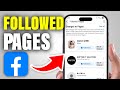 How to Find Followed Pages on Facebook