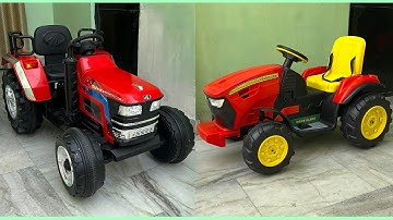 RC Mahindra Tractor Vs RC John Deere Tractor Unboxing & Testing | Shamshad Maker🔥🔥