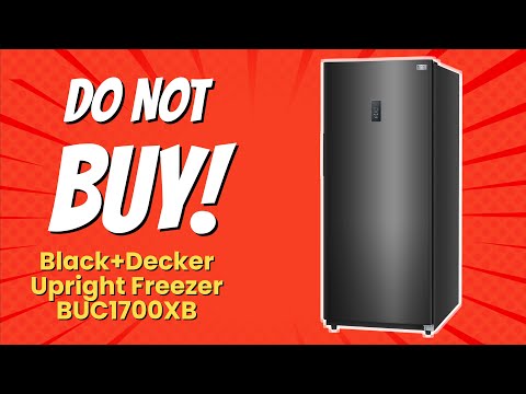 BLACK+DECKER 17 Cu. Ft Upright Freezer BUC1700XB Review