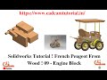 Solidworks Tutorial ! French Peugeot From Wood ! 09 - Engine Block