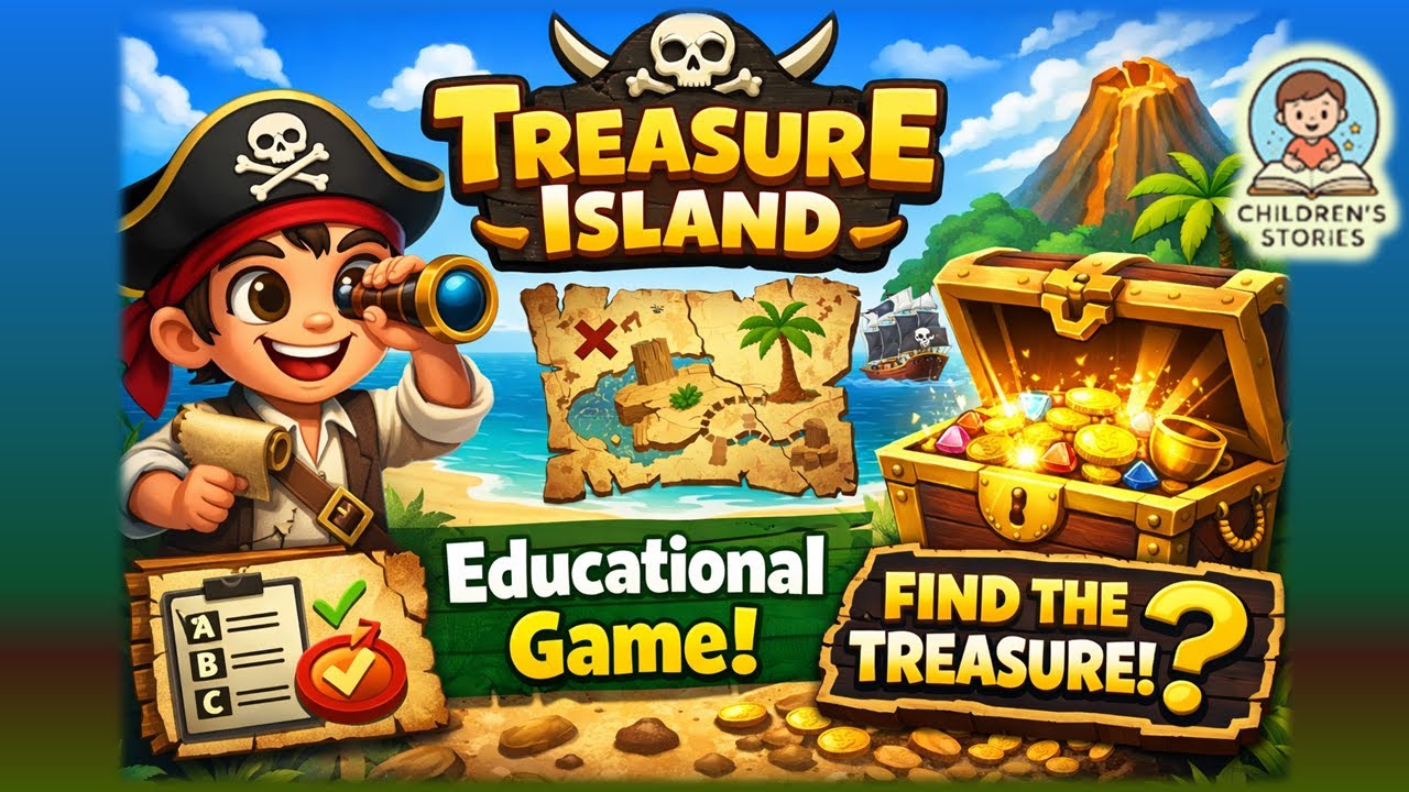 Treasure Island Educational Game for Kids