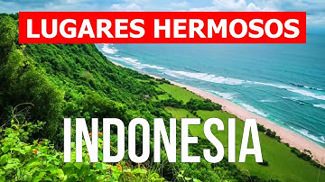 Indonesia islas desde el aire | Isla de Bali, Lombok, Sumatra, Java, Yakarta | Vídeo | Indonesia 4k