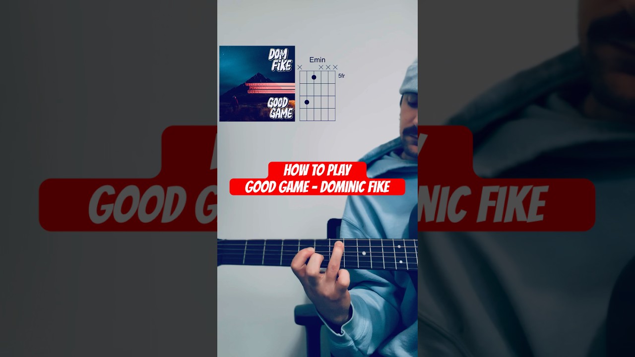 HOW TO PLAY: Good Game - @dominicfike #acousticguitar #guitartutorial #guitartabs