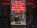 “Russia vs Europe… Giant Chess with Vodka?! 🍸♟️😂 #TheMrBugshikFlopShow #ViralShorts #PoliticalSatire