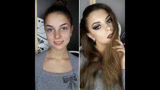 Макияж до и после. Фото до после макияжа.