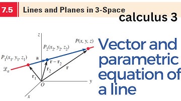 Vector and parametric equation of a line  #calculus3 #linearalgebra