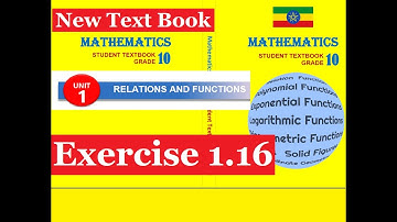 Mathematics Grade 10 Unit 1 Exercise 1.16 from new Text Book@mathT_21​