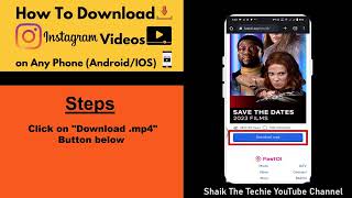 How to download Instagram Videos on Android & IOS Mobile Phone | Insta Reels Download screenshot 4