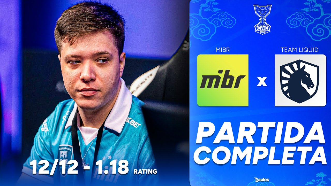 MIBR vs LIQUID  - PARTIDA COMPLETA COM GAULES - CS ASIA CHAMPIONSHIP