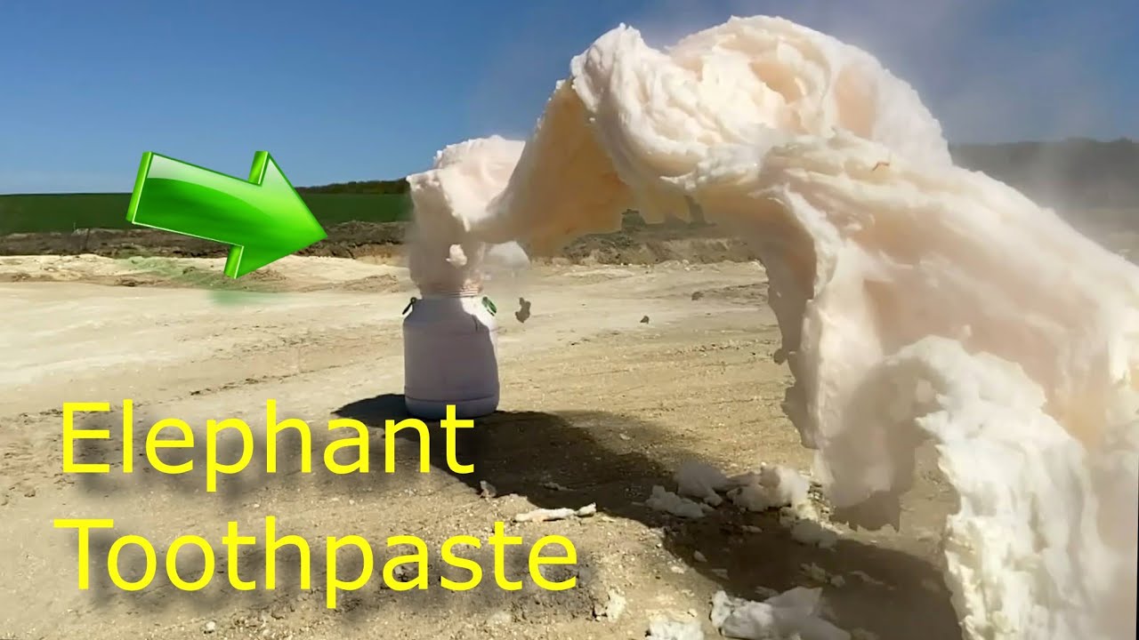 Experiment: Crazy Elephant Toothpaste from a Barrel - YouTube