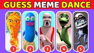 GUESS MEME DANCE l Crazy Frog, Bad Santa, Gegagedigedagedago, Tu Cosita, Patila, Toothless Dance