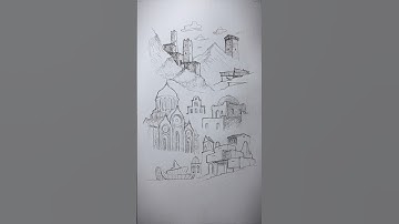 Here’s How to Draw Buildings! ✏️ #art #drawing #shortsfeed #shorts