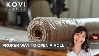 HOW TO OPEN YOUR ROLL OF FABRIC | Step-By-Step how to safely open a roll of upholstery!