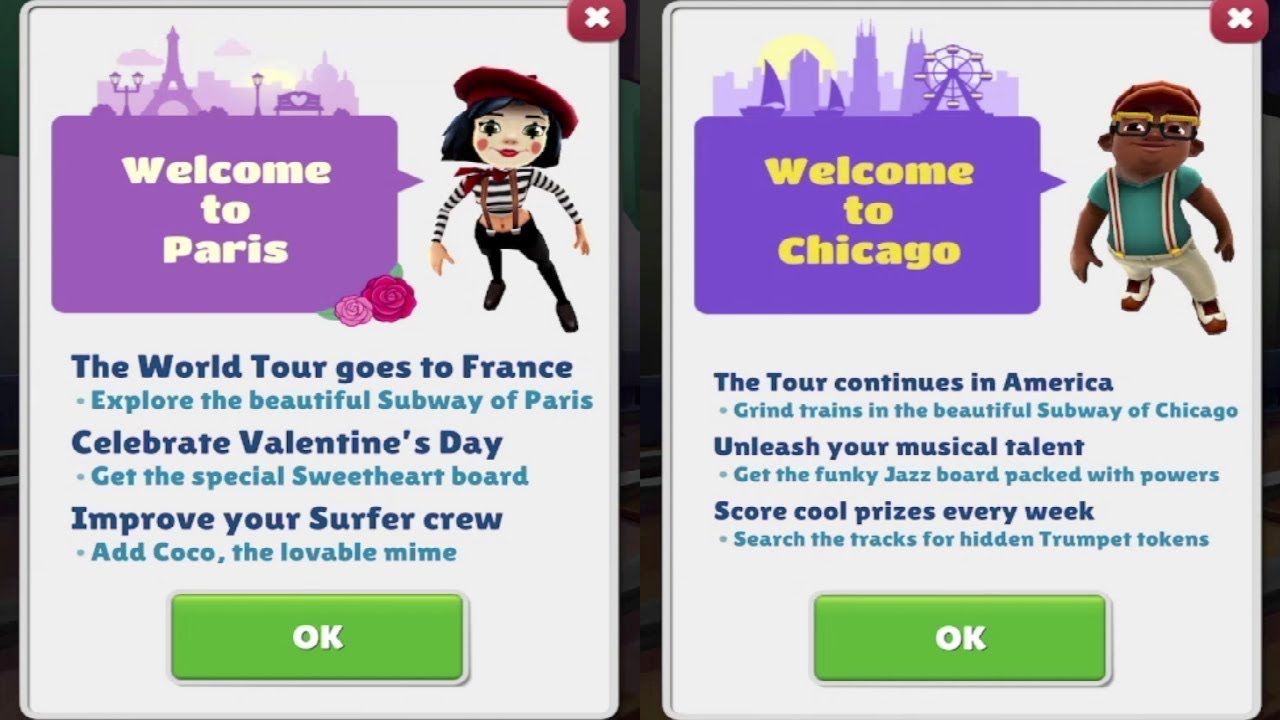Subway Surfers: Paris VS Chicago Gameplay