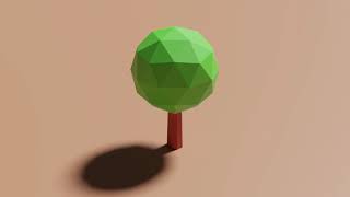 LowPoly Tree01 | Blender 2.82