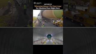 Moving the Giant! NASA Artemis III Moon Mission Rocket Stage Arrival #shorts #nasa