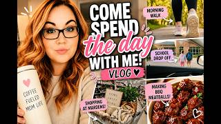 Come Spend the Day With Me! | School Drop Off, Mardens Haul & BBQ Meatballs