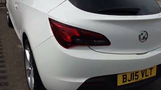 vauxhall astra gtc in white    1
