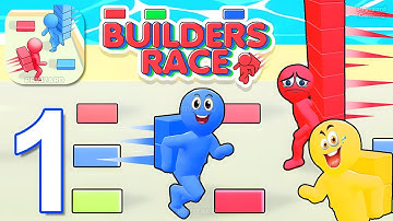 Builders Race io - Gameplay Walkthrough Part 1 Stickman Stack Builder Race io (iOS, Android)
