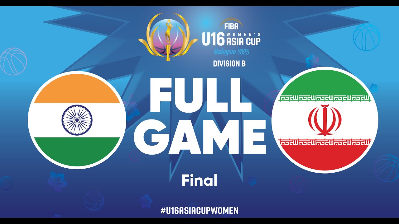 Final | India v Iran | Full Basketball Game | FIBA U16 Women's Asia Cup 2025 - Division B
