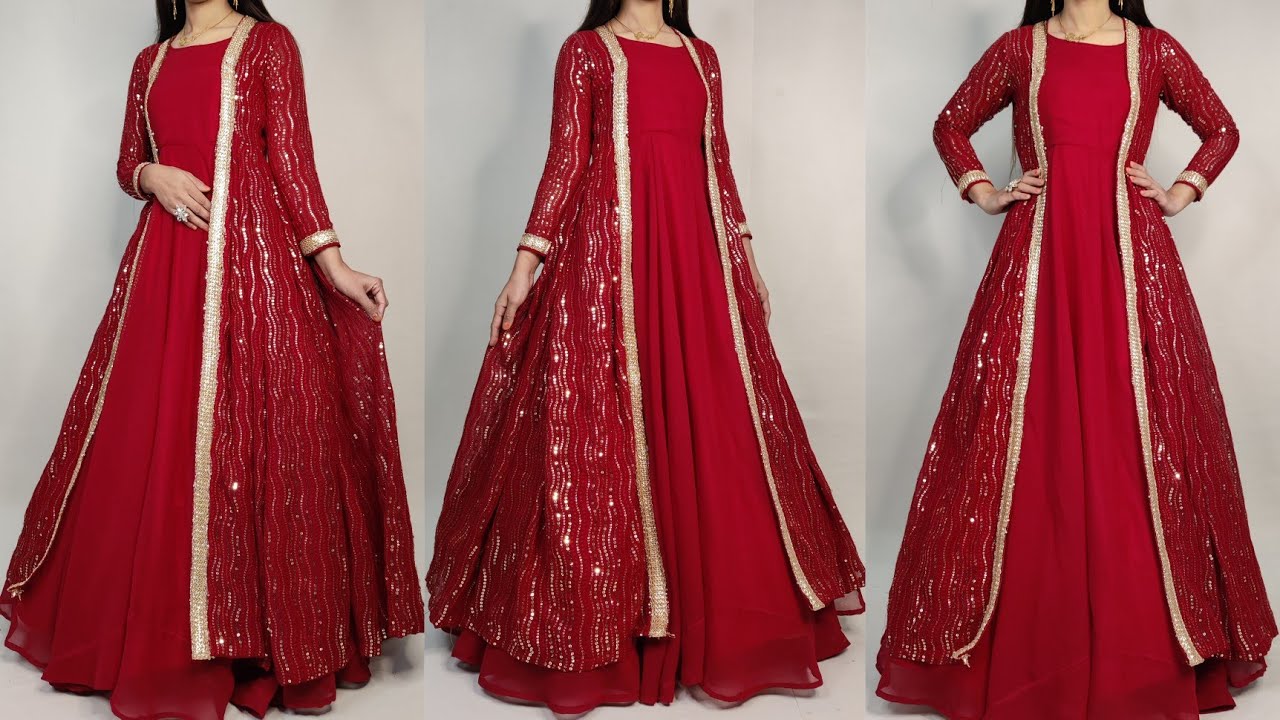 Jacket Gowns Trend | Indian Gowns and Anarkalis With Long Jackets | Party  wear long gowns, Indian gowns, Gown with jacket