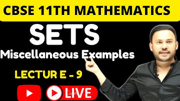 Miscellaneous Ex  || EXAMPLES 28 TO 34  || SETS | NCERT  || Class 11 || Chapter 1 || Shivang Maths