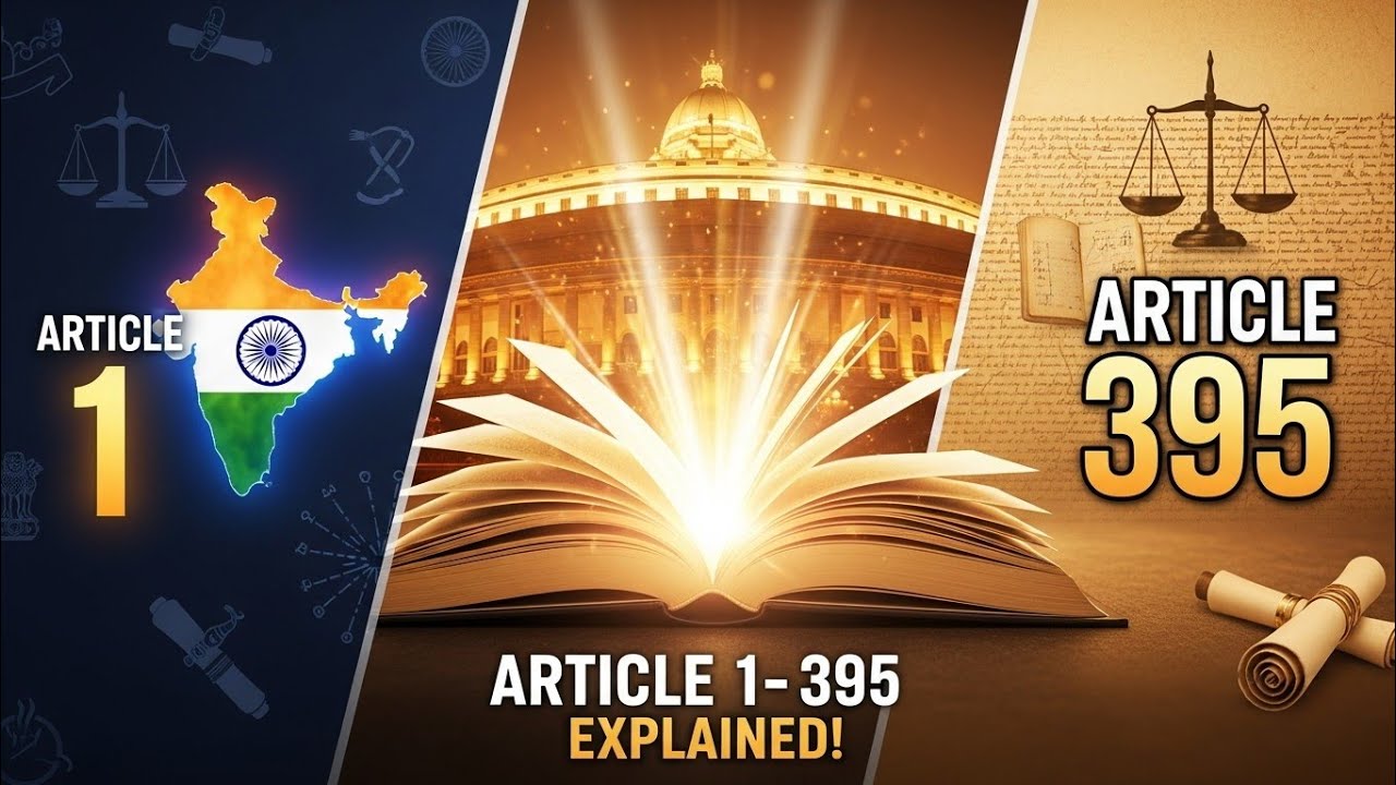 Indian Constitution Articles 1 to 395 | Full Explained in Simple ...