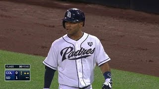 COL@SD: Alonso scores on a grounder to open scoring