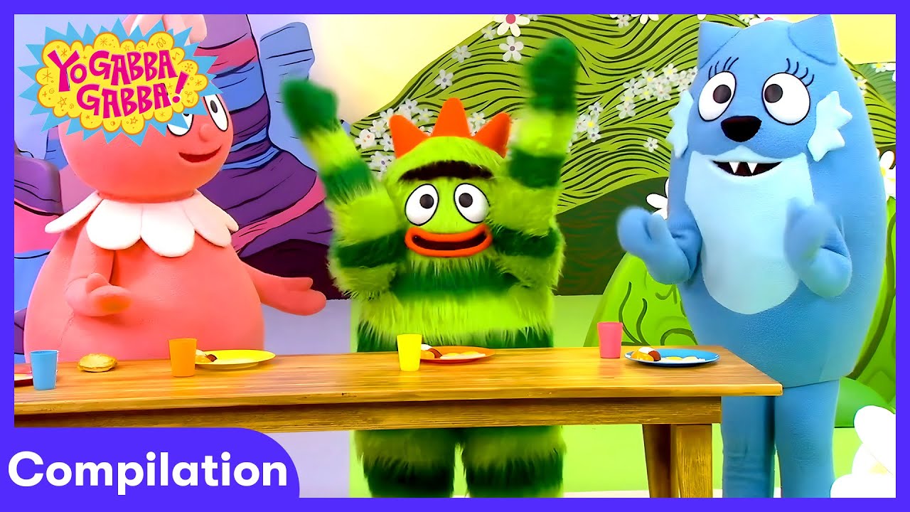 Yo Gabba Gabba - Vamos Brincar e Dançar! | Desenhos Infantis | WildBrain Ponte do Arco-Íris