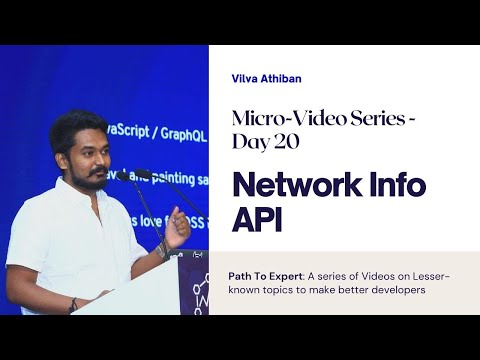 Network Information API | PathToExpert | Advanced Web Development | Vilva Athiban