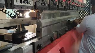 amada #hemmingdie operation(180degree bending ) of 11KV vcb panel board with #amada bending machine