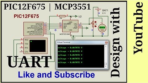 PIC12F675 | UART | MCP3551 interfacing