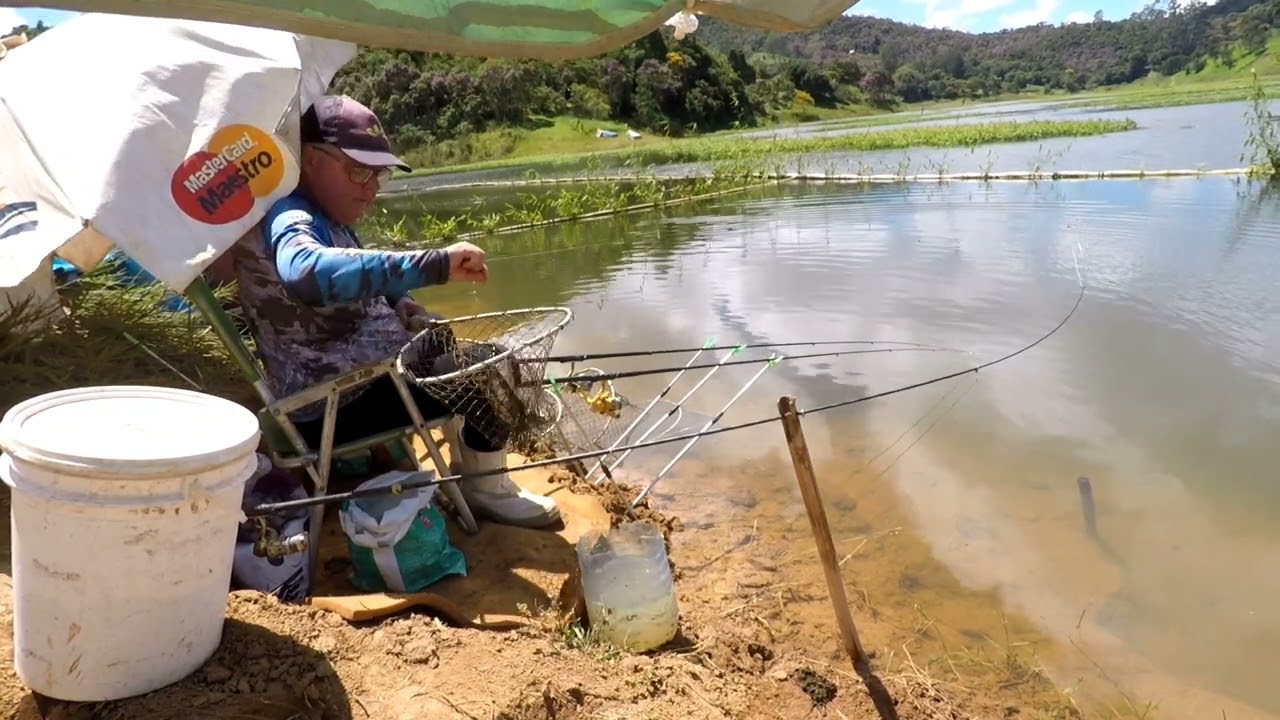 pescaria em Paraibuna 🎣🐟! foi bem divertida, bastante tilápias