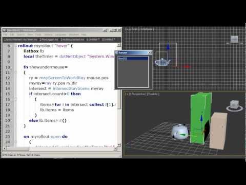 maxscript mouse hover
