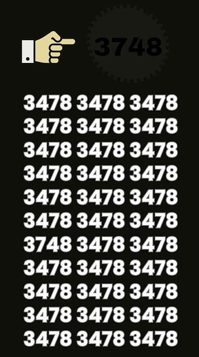 Can you spot the number 3748 within 5 seconds 💯💫🔥🔥#maths #puzzle