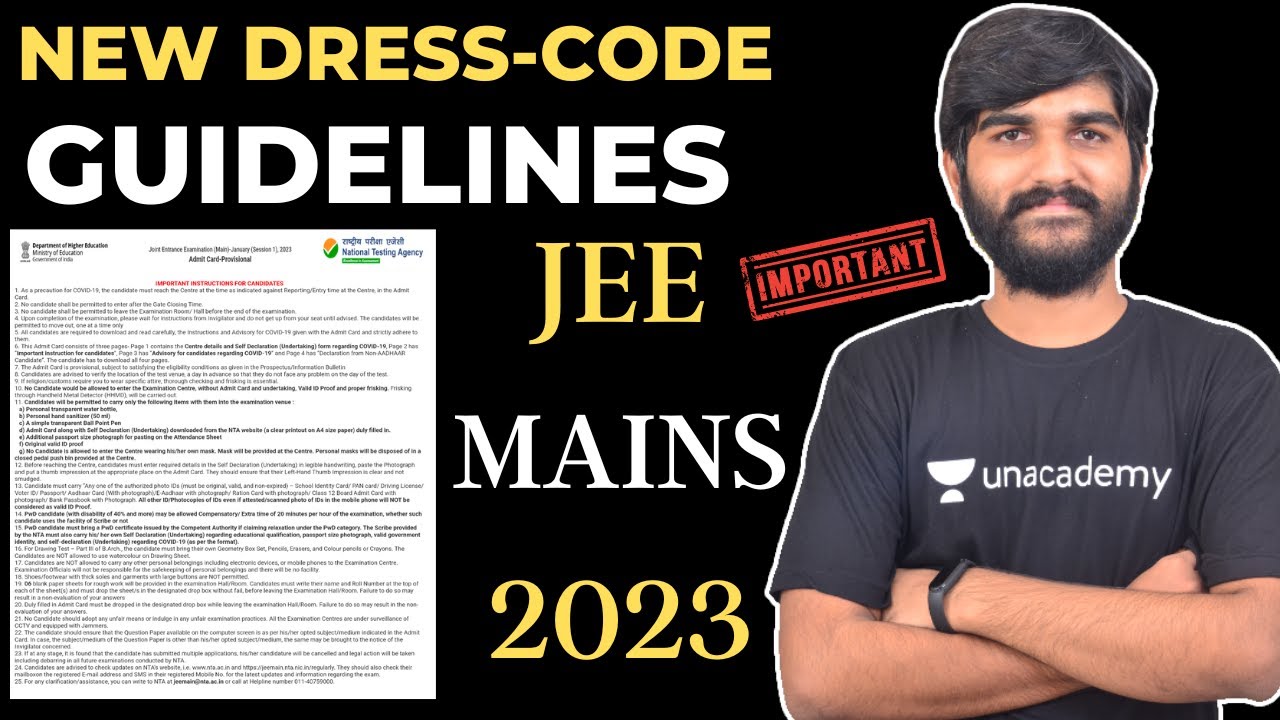 JEE Main 2020 on January 6; Check Reporting Time, Dress Code, What to Carry  & Exam Day Instructions