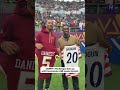 An ELITE jersey swap between two legends in London 🇺🇸