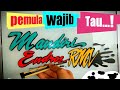 Belajar cara membuat tulisan latin bersambung untuk pemula cutting sticker manual