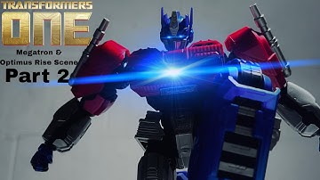 Megatron & Optimus Rise scene - Transformers One - Stop Motion - Part 2