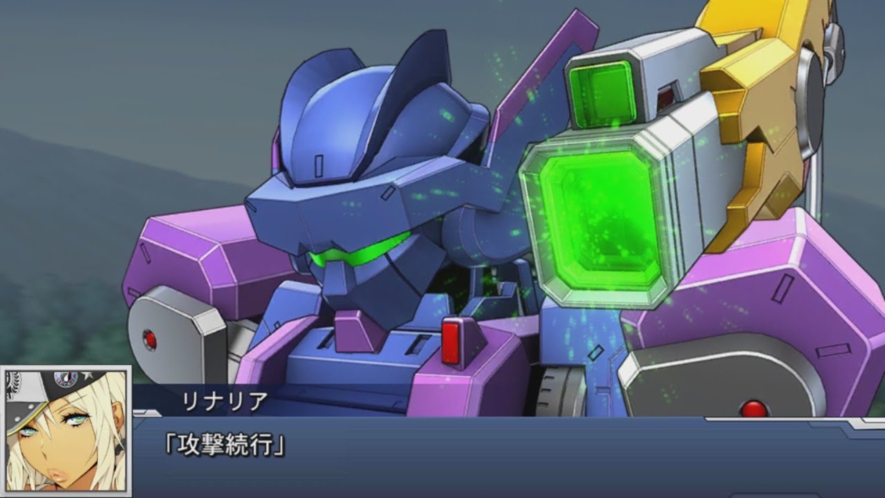 Super Robot Wars DD - Grafdin(Rinalia Custom) Attacks(SSR Added)