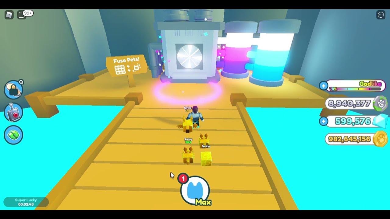 What happens when you fuse 6 Golden Willow Wisp? (Pet Simulator X) YouTube