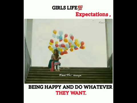 girls whatsapp status tamil | girls life | expectations vs reality | girls pain | keerthi maya