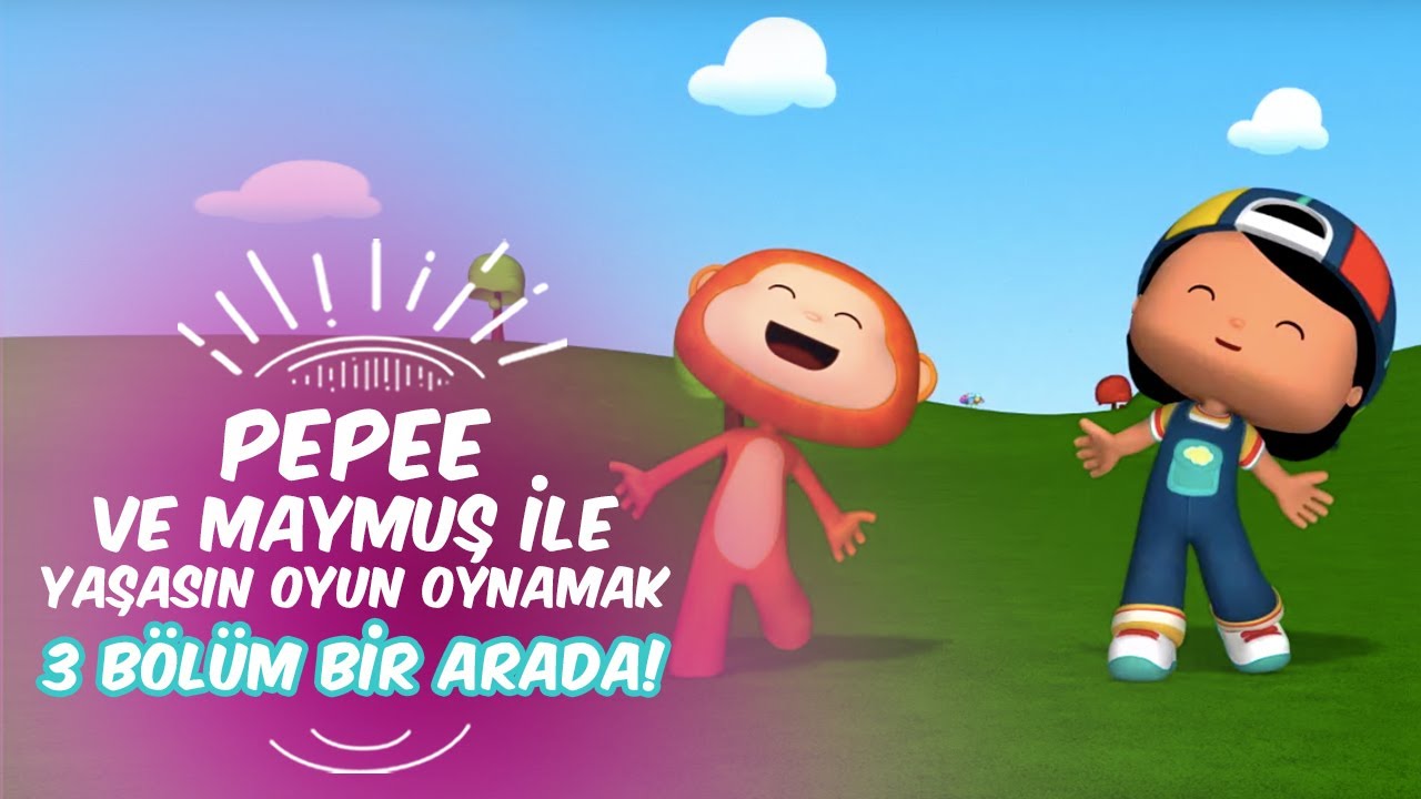 Pepee ve Maymuş ile Yaşasın Oyun Oynamak🐒 Leliko ve Pisi İle 3 Bölüm Bir Arada | Düşyeri
