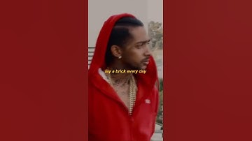 Nipsey Hussle’s advice on how to become successful | #nipseyhussle #success #money #rap #motivation