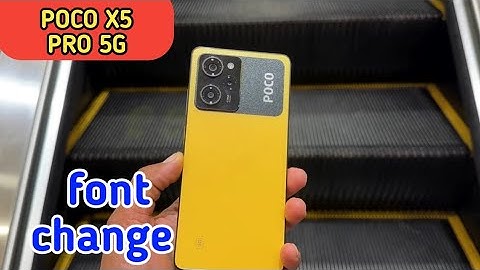 How to change font style in Poco X5 Pro 5G,Poco X5 Pro 5G mein font change kaise Karen,