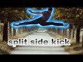 آموزش ضربه دو طرفه Split Side Kick با روش ساده 