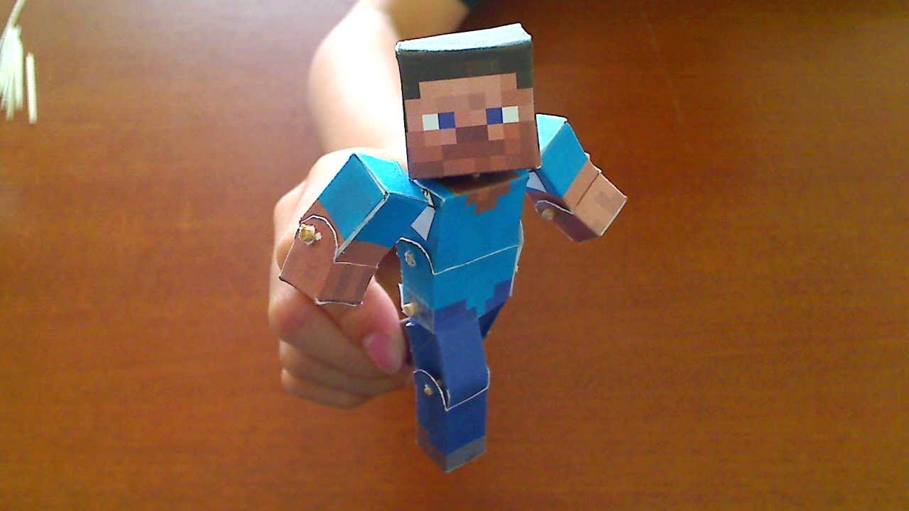 Minecraft Papercraft Steve Minecraft Papercraft Steve With Armor