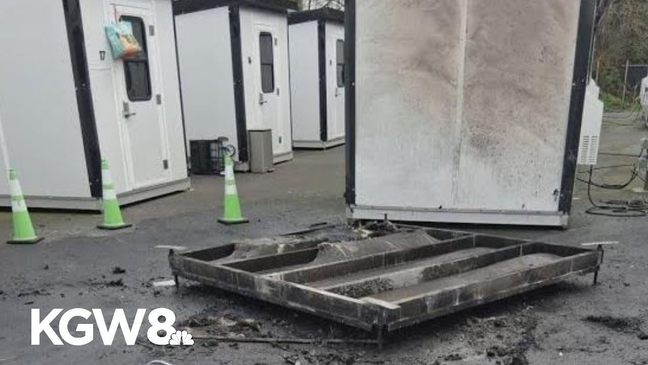 Portland homeless community grieves after man and his dog die in tiny home fire